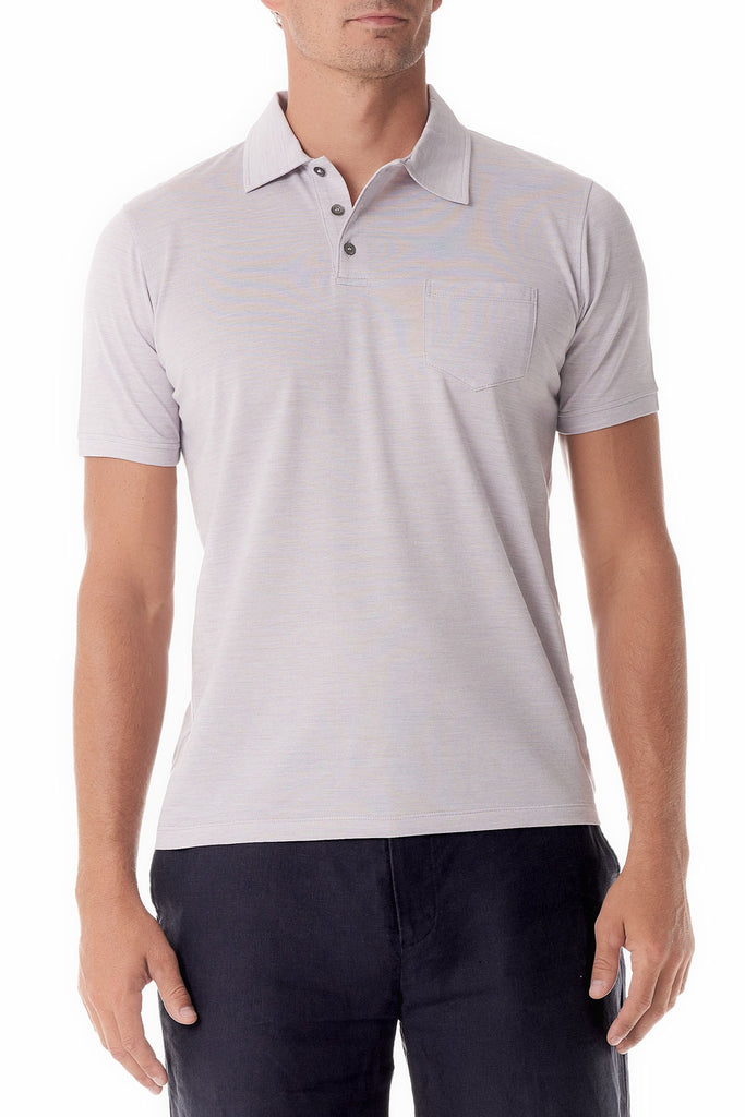 Grey Portofino Mens Polo Shirt Short Sleeve - SCARCI