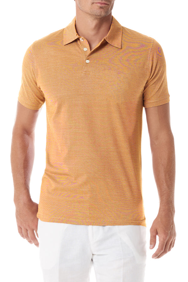 Salmon Portofino Mens Polo Shirt - SCARCI