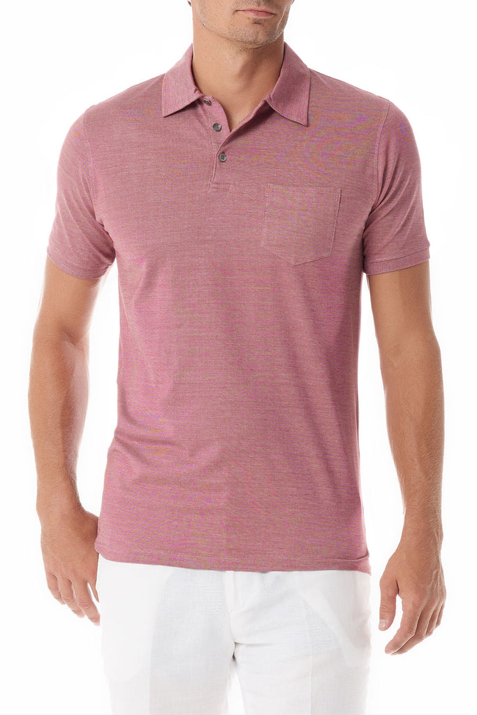 Rose Portofino Mens Polo Shirt Short Sleeve - SCARCI