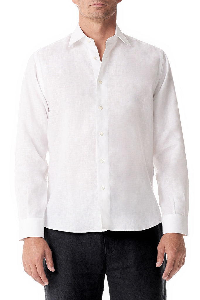 White Linen Button Up - SCARCI